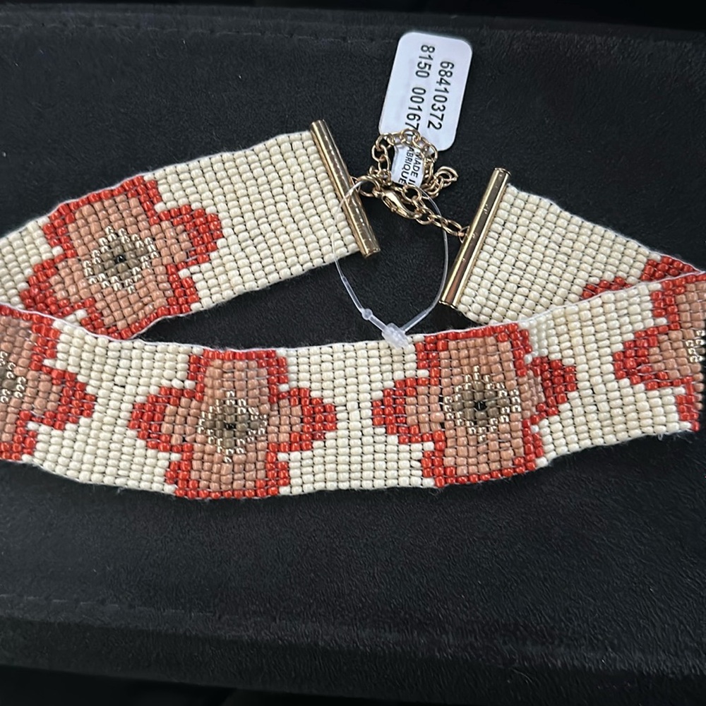 Free people Montego beaded floral choker
